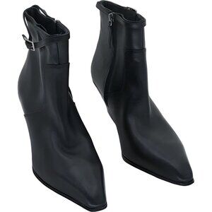 Franco Starto Amber Pointed Toe Bootie for Women in Black - Size 9